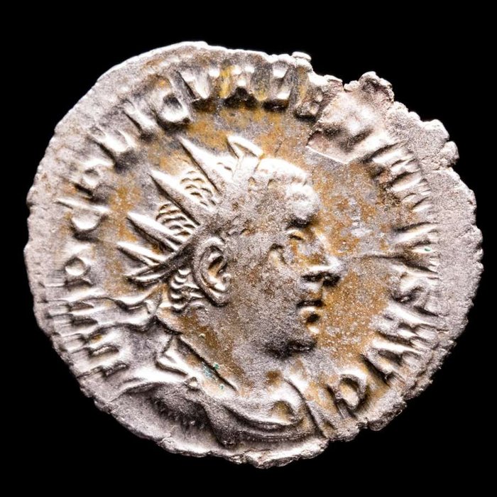 Römisches Reich. Valerian I (253-260 n.u.Z.). Antoninianus Minted in Rome. VICTORIA AVGG, Victory standing left holding wreath and palm.  (Ohne Mindestpreis)