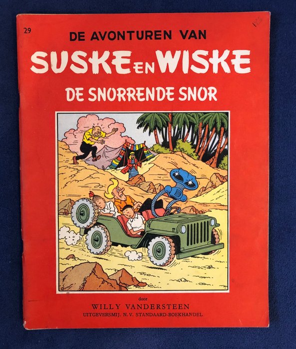 Suske en Wiske 29 - De snorrende snor - 1 Album - Ensipainos - 1957
