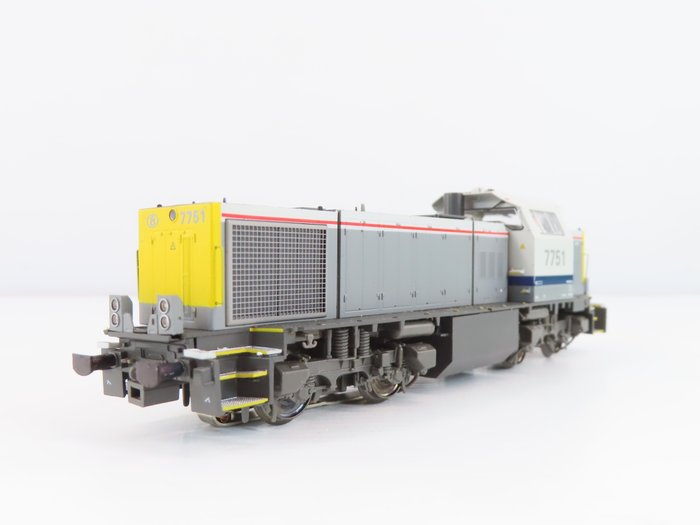 Mehano H0轨 - T285-7751 - 柴油内燃机车 (1) - 福斯罗 HLD 系列 77 全声音 - SNCB NMBS