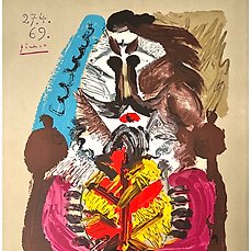Pablo Picasso (1881-1973) – 65x50cm – Imaginary Portrait 1969
