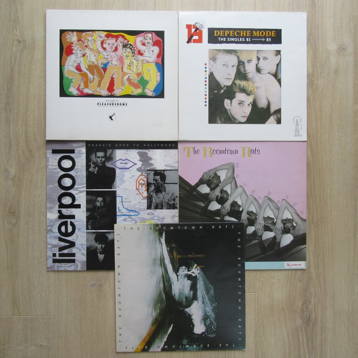 Depeche Mode, Frankie Goes To Hollywood, The Boomtown Rats - The Singles 81 → 85,  Welcome To The Pleasuredome, Liverpool, The Boomtown Rats, Mondo Bongo - 2 x álbum LP (álbum duplo) - 1977