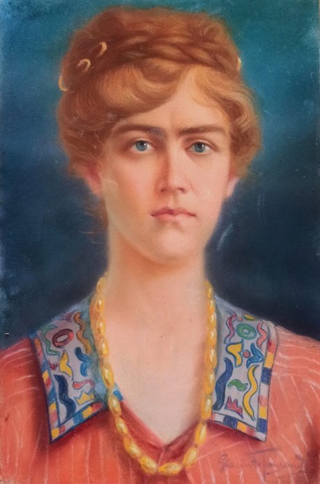 Giacinto Trussardi (1881-1947) - Ritratto di donna