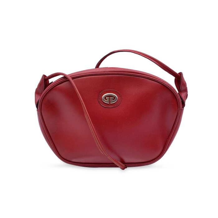 Gucci - Vintage Red Leather Small Crossbody Messenger Bag - Crossbody väska
