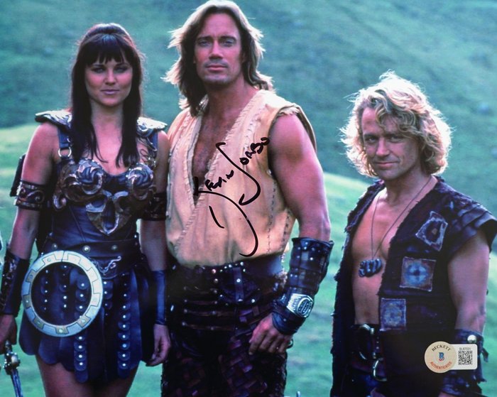 西娜, 勇士公主 - signed by Kevin Sorbo (Hercules) - Autograph, Photo With Beckett COA