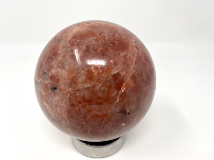 Sunstone 球體 - 高度: 9.2 cm - 闊度: 9.2 cm- 1.11 kg - (1)