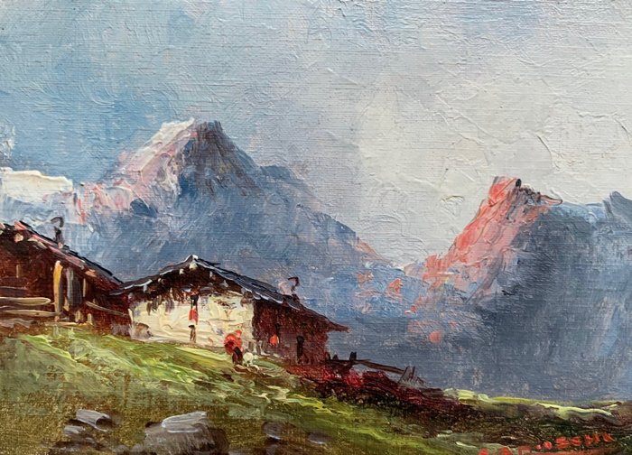 Athos Brioschi (1910-2000) - Paesaggio montano