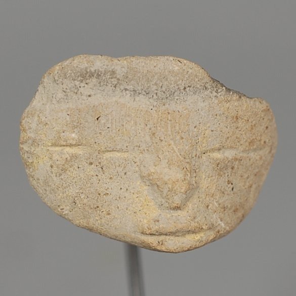 Teotihuacan Keramik huvud - 3 cm