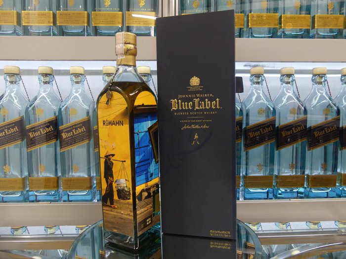 Johnnie Walker - Blue Label Limited Edition Design Rehahn Blue Windows from Vietnam - one of 100  - 750 ml