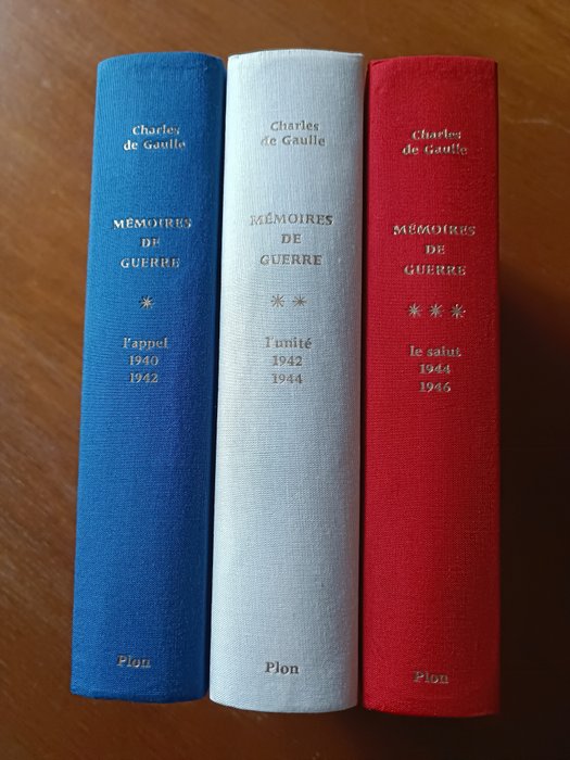 Plon - Mémoires de guerre complet 3 tomes , Charles de Gaulle - 1969