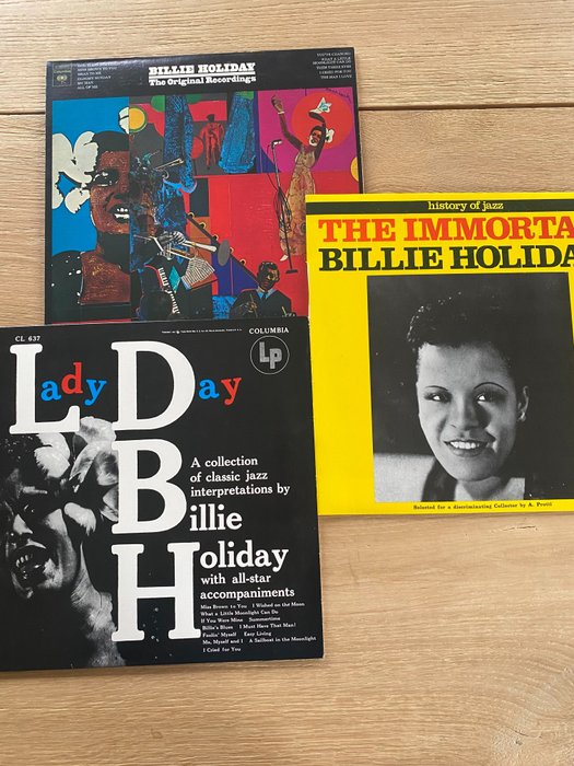 Billie Holiday - Lot of three wonderful Billie Holiday records - Múltiples títulos - Álbumes LP (varios artículos) - 1971