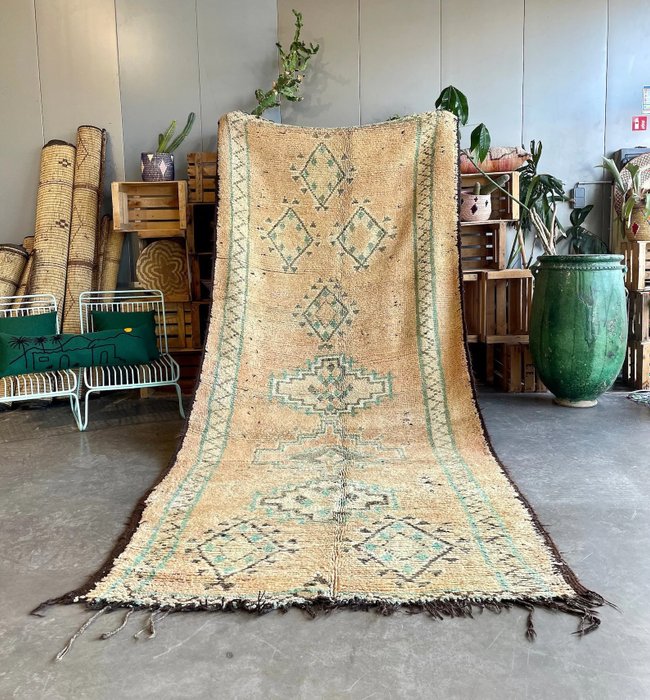 Vintage Moroccan Boujad Wool Rug - Berber - Tapis - 300 cm - 160 cm