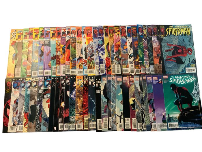 Amazing Spider-Man (1999 Series) # 1-56 - complete - J. Scott Campbell Covers! High Grade! - 1st Appearance New Spider-Woman, Ezekiel, & Morlun! Venom Appearance! WTC 9/11 Issue! - 56 Comic, Comic collection - Prima ediție - 1999/2003