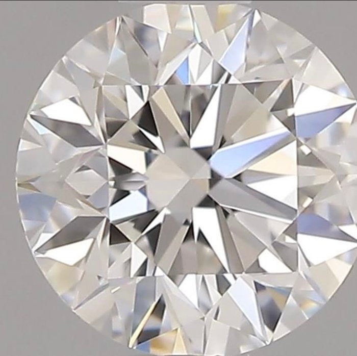 1 pcs 钻石 - 0.52 ct - 明亮型 - F - 无瑕疵的, *3EX*