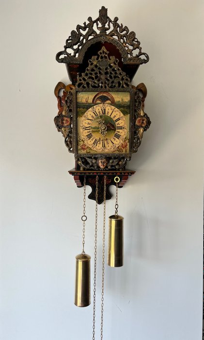 Relógio de parede - Relógio de parede de pêndulo - Madeira - 1960-1970