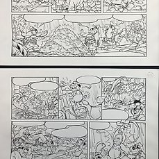 Marabelli, Anna - 2 Original page - Paperino e i Predoni della Pietra Comic Art