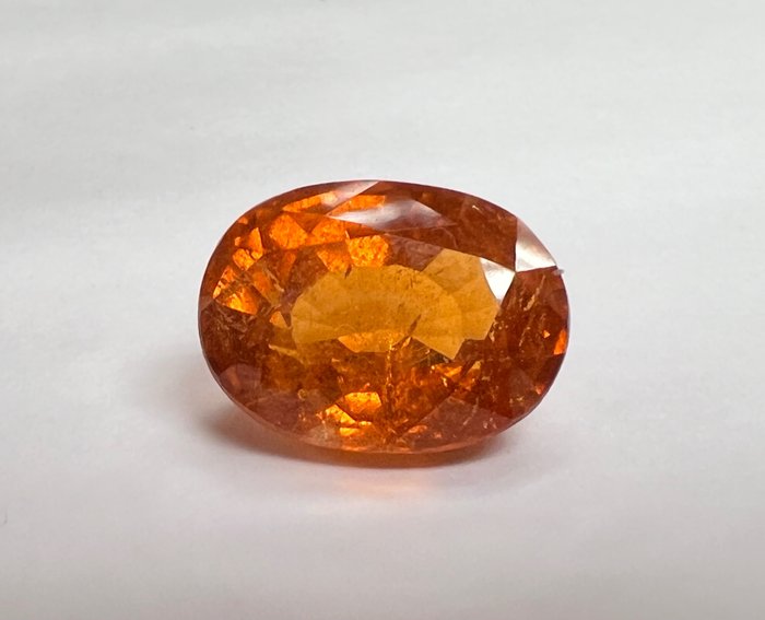 1 pcs Orange Granat - 14.76 ct