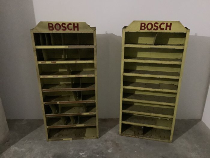 værkstedshylder - bosch - Scaffali officina BOSCH anni 60