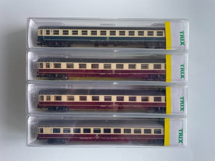 Trix N - 15805-01/-02/-03/-05 - Carruagem de passageiros de modelismo ferroviário (4) - DB