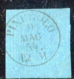 Ókori itáliai államok - Szardínia 1853 - Szardínia 2. szám 20 centes lapsarok. - Sassone 5