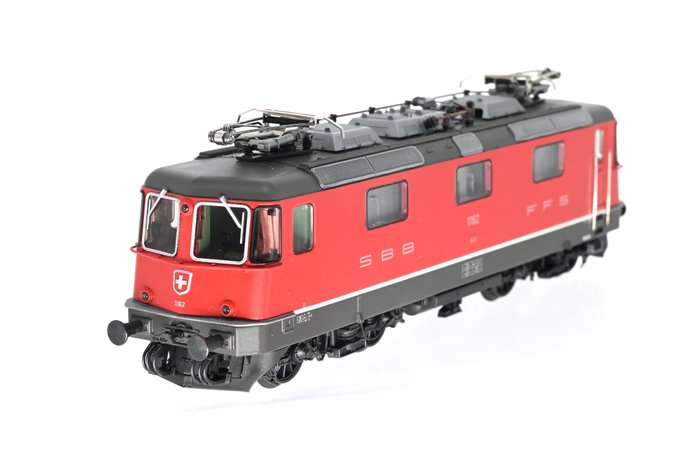 Märklin H0 - 3734 - Vagão de carga de modelismo ferroviário (1) - Re 4/4II com pintura vermelho-alaranjada - SBB CFF FFS