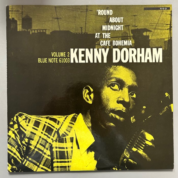 Kenny Dorham - Round About Midnight At The Cafe Bohemia (1st pressing, mono limited edition) - 單張黑膠唱片 - 第一批 模壓雷射唱片 - 1984