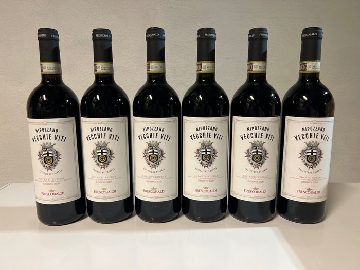 2020 Frescobaldi Nipozzano Vecchie viti Chianti Ruffina - Toskana DOCG - 6 Flaschen (0,75 l)