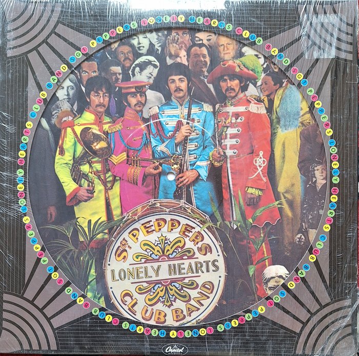披頭四 - Sgt. Peppers Lonely Hearts Club Band picture disc - 限量彩膠唱片 - 彩膠唱片 - 1978