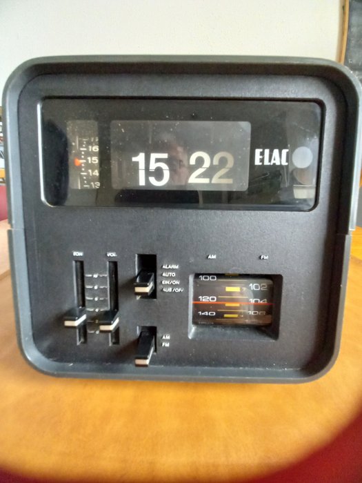 Bords- och skrivbordsklockor - Flip-klocka - Elac - Plast - 1970-1980