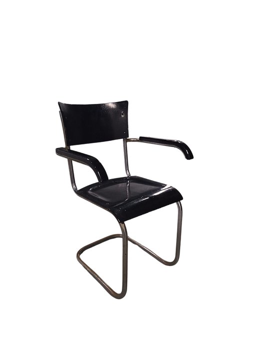 Thonet - Mart Stam - 椅 - B 43 F - 木, 金屬