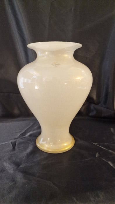 Barovier & Toso, 38 cm - 花瓶  - 穆拉诺玻璃金箔