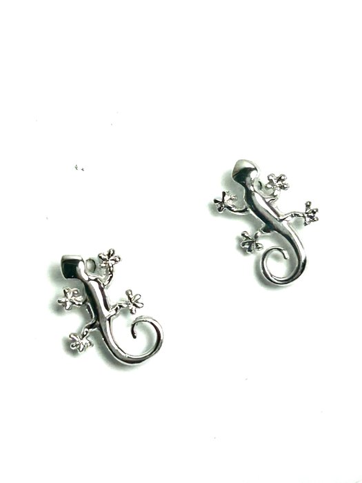 No Reserve Price - Stud earrings - 18 kt. White gold 