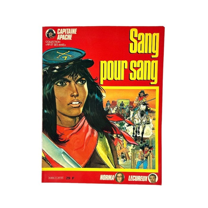 Capitaine Apache T1 - Sang pour Sang - B - 1 Album - Första upplagan - 1986