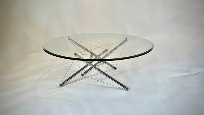 Cassina - Theodore Waddell - 咖啡桌 (1) - 714茶几 - 金屬和玻璃