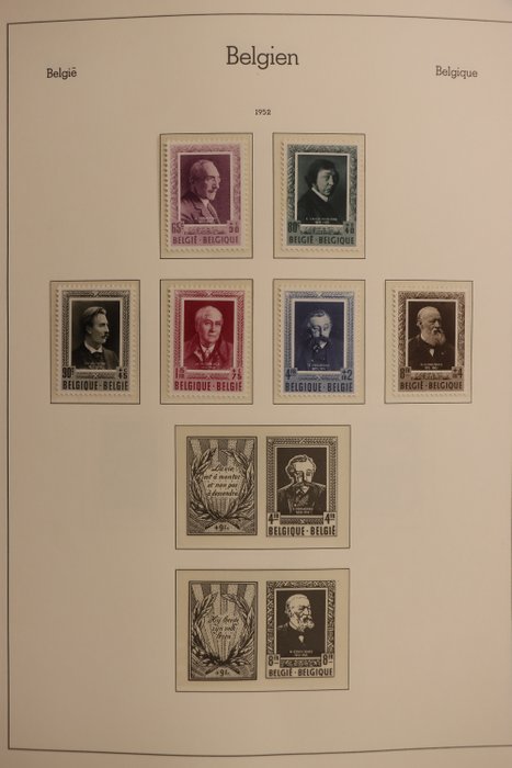 België 1920/1974 - In hoofdzaak postfrisse verzameling op bladen