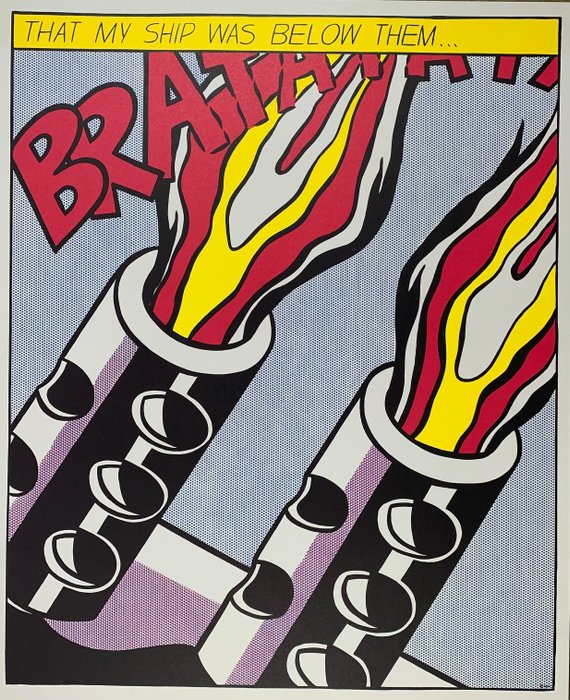 Roy Lichtenstein (1923-1997) - Print number 3 from - As i opened fire
