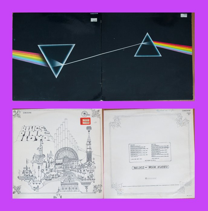 Pink Floyd - The dark side of the moon & Relics - LP-album (flere elementer) - 1971