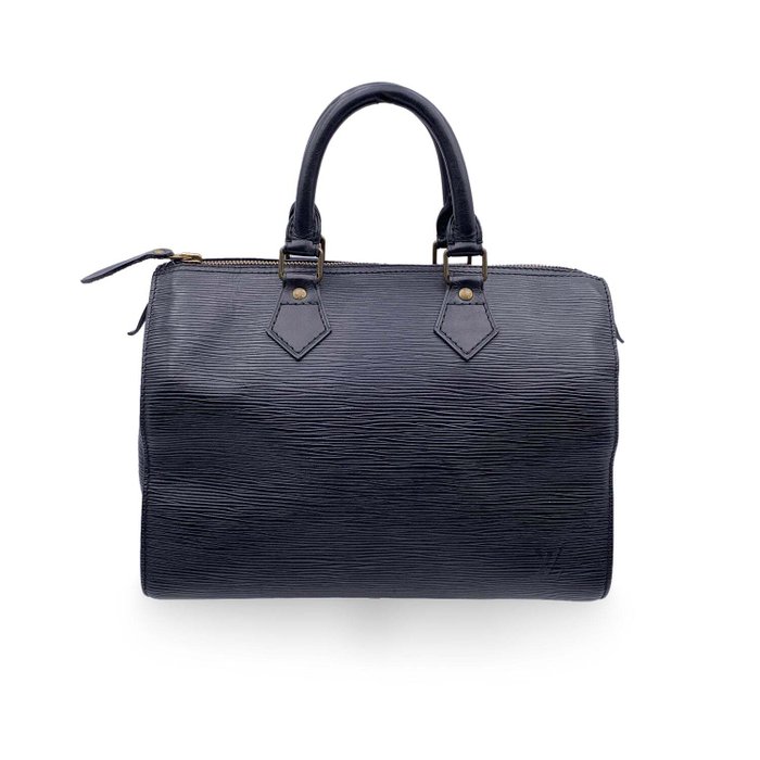 Louis Vuitton - Vintage Black Epi Leather Speedy 28 Boston Bag - Mala de mão
