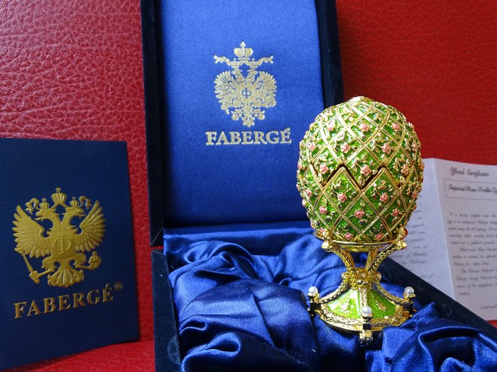 Figur - House of Fabergé - Imperial Napoleonic Egg - Boxed - Gold finished - Vergoldet