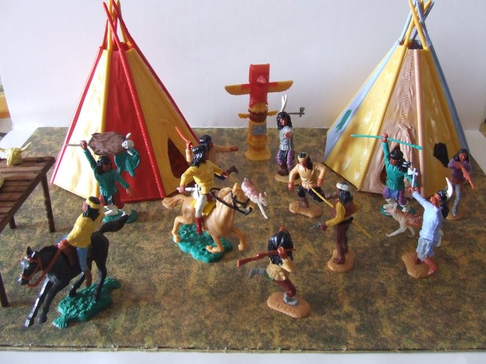Timpo Toys,Timpo code 3  - Jucărie figurină Gerônimo - 1960-1970 - Regatul Unit