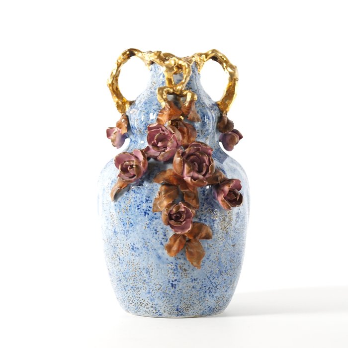 Amphora, 1880-1900 - Jarrón -  Modelo 3930 de 'Les Roses'  - Cerámica
