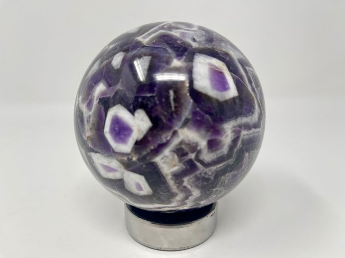 紫水晶 球体 - 高度: 9.2 cm- 1.13 kg - (1)