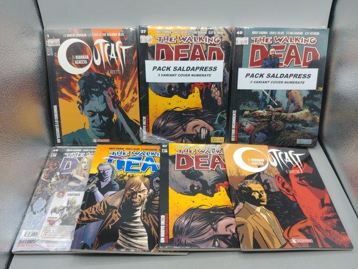Walking Dead - 12x variant Walking dead + Outcast ed.Saldapress - 12 Comic - Πρώτη έκδοση
