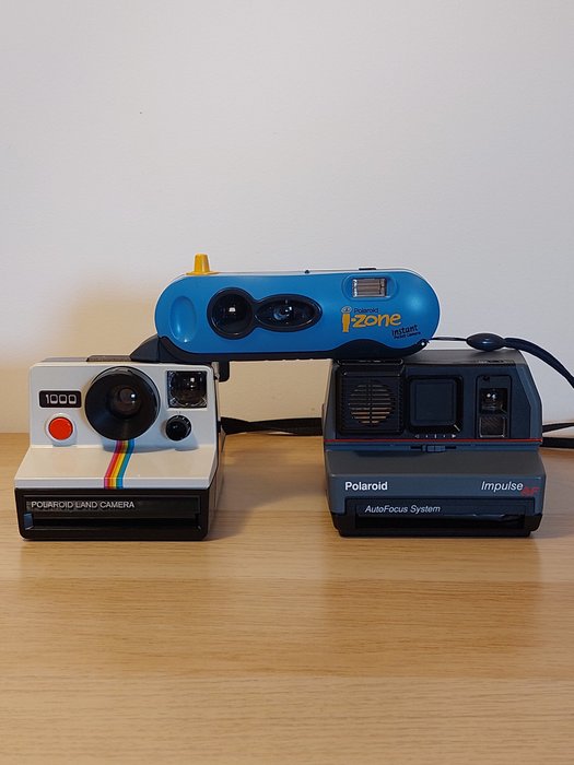 Polaroid Impulse AF, Polaroid 1000 Land, Polaroid I-zone Sofortbildkamera