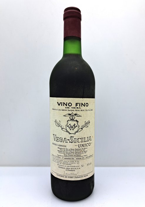 Vega Sicilia, Único, 1985 Release - 里貝拉格蘭德爾杜羅 Reserva Especial - 1 Bottle (0.75L)
