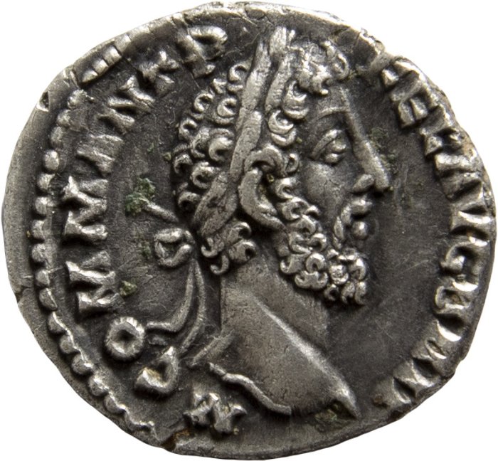 Romerska riket. Commodus (AD 177-192). Denarius Rome, 186-187. P M TR P XI IMP VIII COS V P P Felicitas