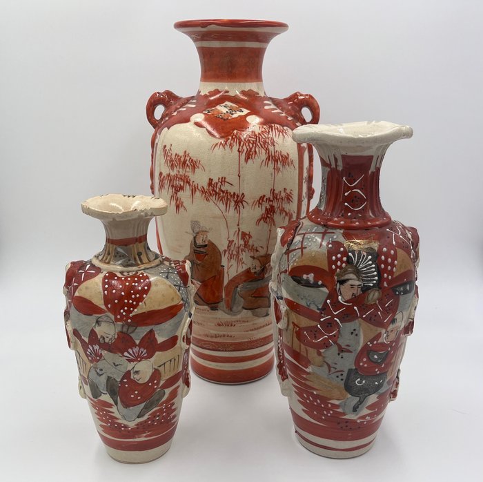花瓶 - 瓷 - 日本  (没有保留价)