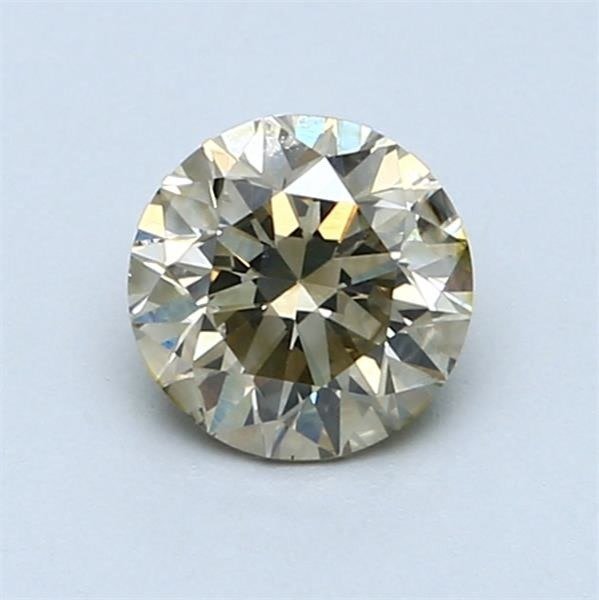 1 pcs Diamond - 0.91 ct - Στρογγυλό - light yellowish grey - VS2, NO RESERVE PRICE!