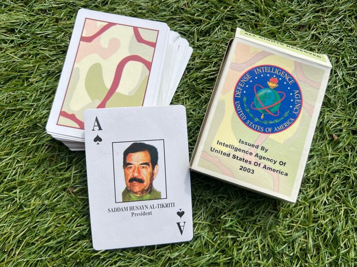 美国 - 美国情报机构 - 头号通缉/缴获的伊拉克扑克牌 - 伊拉克 - 萨达姆·侯赛因 - 军事装备 - 2003