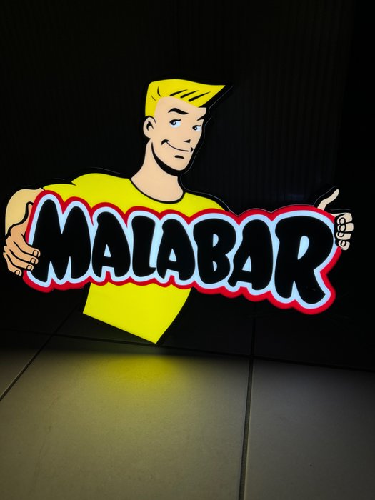 Malabar - Beleuchtetes Schild - Acryl