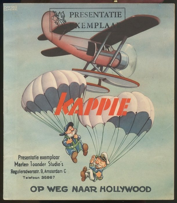 Kappie - De Muinck uitgaven 2 - Kappie op weg naar Hollywood - Presentatie exemplaar - 1 Comic-Buch - Erstausgabe - 1952